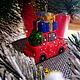  Новогодняя Машинка с подарками, фа, Елочные игрушки, Владивосток,  Фото №1