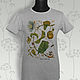 Passionflower T-Shirt-Botanical Illustration. T-shirts. Decades (Natalya). Интернет-магазин Ярмарка Мастеров.  Фото №2