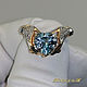 Ring 'Heart in Hands' gold 585, topaz, diamonds. VIDEO. Rings. MaksimJewelryStudio. Online shopping on My Livemaster.  Фото №2