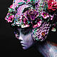 Copy of Unique handmade fantasy feather and flowers headdress. Carnival Hats. Evgeny Freeone. My Livemaster. Фото №5