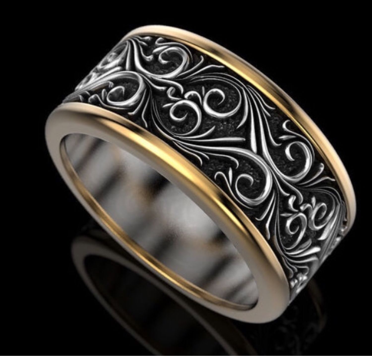 Позолоченные серебряные кольца