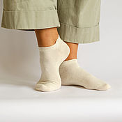 Аксессуары handmade. Livemaster - original item Socks from hemp, a short. Handmade.