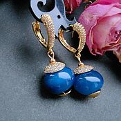 Украшения handmade. Livemaster - original item Earrings with agate. Handmade.