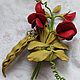 Душистый горошек (в ассортименте). Брошь-булавка. Gustata. Интернет-магазин Ярмарка Мастеров.  Фото №2