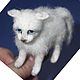 Валяная игрушка: Испуганный котенок. Войлочная игрушка. Татьяна (zverki). Ярмарка Мастеров.  Фото №4