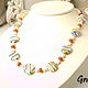 Beads Multicolored stripes. Necklace. Grafoli jewellery. My Livemaster. Фото №4