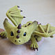 Grass dragon, wool sculpture. Felted Toy. touch-me. My Livemaster. Фото №5