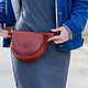 Pouch belt womens leather AMPHITRITE, Waist Bag, Volgograd,  Фото №1