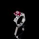 Женский перстень с природным рубином и изумрудами Шанель#8. Кольца. Darshain JEWELRY. Ярмарка Мастеров.  Фото №4