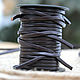 Кожаный шнур квадратное сечение коричневый 3х2 мм. Шнуры. Мерлин (Merlin-hat). Интернет-магазин Ярмарка Мастеров.  Фото №2