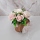 Нежный букет из 7 роз в кашпо, Арома сувениры, Москва,  Фото №1