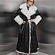 Дубленка long white тиградо лаковая кожа. Дубленки. YANA KRAFT BRAND. Ярмарка Мастеров.  Фото №7