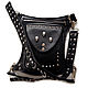 Waist bag: Hip bag leather with spikes and skulls, Waist Bag, Pushkino,  Фото №1