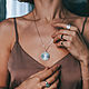 Серебряная подвеска Веер. Колье. Jam Jewelry. Ярмарка Мастеров.  Фото №6