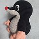 Кротик вязаный. Амигуруми куклы и игрушки. Мишуткины истории (Наталия).. Ярмарка Мастеров.  Фото №4