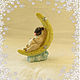 Souvenir ' Pug on the moon '. Figurine. koffo (koffo). Online shopping on My Livemaster.  Фото №2