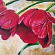  ' Red Tulips' acrylic painting. Pictures. flamemilady. Online shopping on My Livemaster.  Фото №2