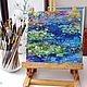 Painting Pond with water lilies impasto oil on canvas. Pictures. vettochka. Online shopping on My Livemaster.  Фото №2