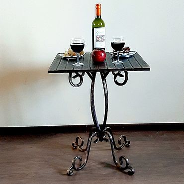 Кованый столик для веранды, сада, балкона – заказать на Ярмарке ...