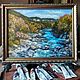 Mountain river. White River, oil painting. Pictures. Arthelenkey (earthelenkey). My Livemaster. Фото №6