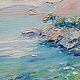 Oil painting 'Air and sea', 40-40 cm. Pictures. Zhanne Shepetova. My Livemaster. Фото №6
