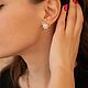 Sun earrings, sun earrings, stars, stars in gold color. Earrings. alina-velvet. Online shopping on My Livemaster.  Фото №2