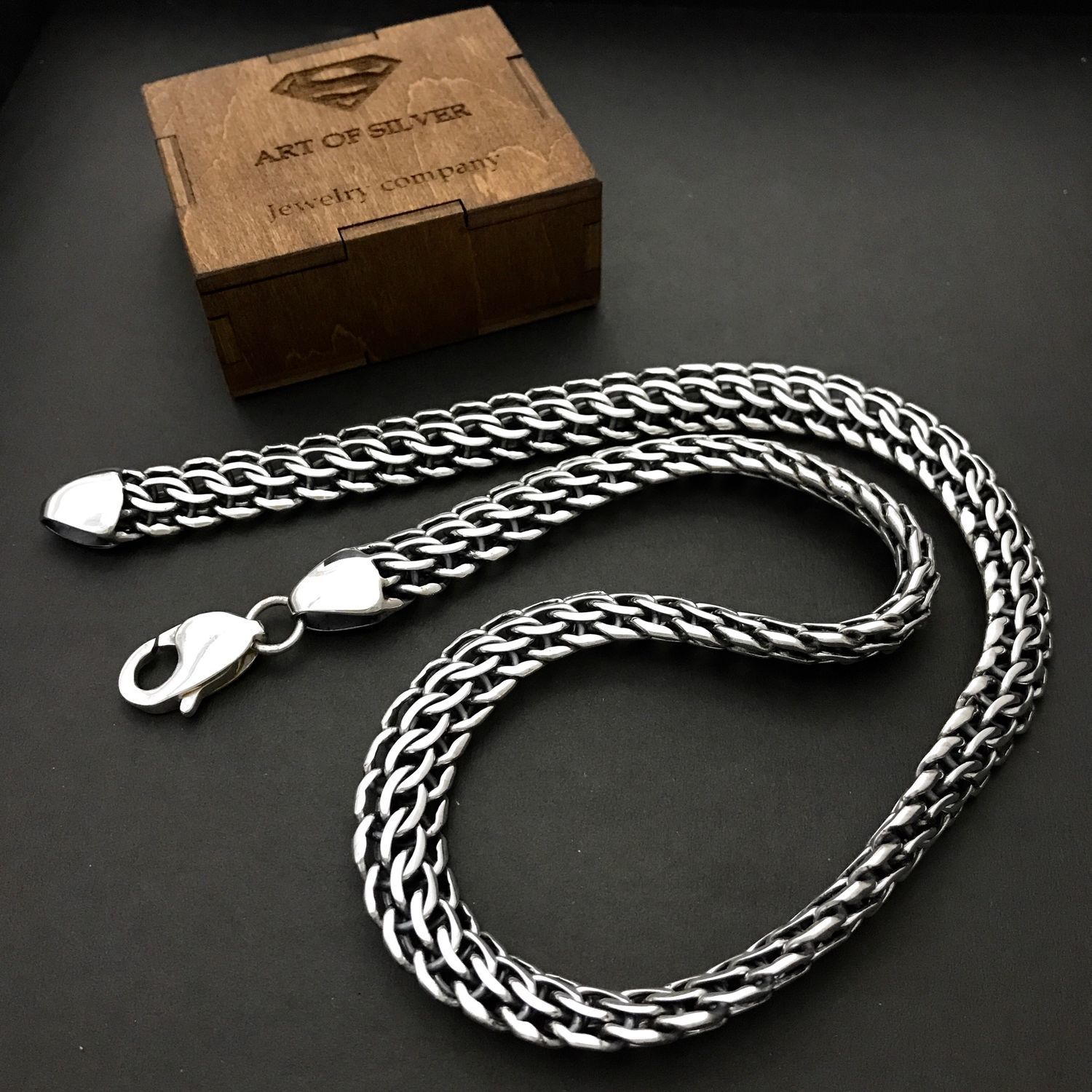 Плетения цепочек из серебра для мужчин