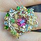 Крупное яркое кольцо с турмалином 3,2ct-10x7,5, Кольца, Саратов,  Фото №1