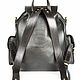 Order Leather backpack 'classic 3' black. Russian leather Guild. Livemaster. . Backpacks Фото №3