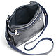 Leather bag 'Felix' (blue). Classic Bag. Russian leather Guild. Online shopping on My Livemaster.  Фото №2
