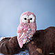 Order Brooch ' Blue and Pink Owl'. Brooch bird. Coffeelena. Livemaster. . Brooches Фото №3
