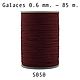 Нить для кожи круглая вощеная, полистер Galaces 050 толщина 0.6 mm, Нитки, Белгород,  Фото №1