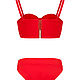 Купальник "Sea Shell bikini" красный. Купальники. Vardanush. Ярмарка Мастеров.  Фото №5