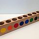 Order  Pencil case with circles, solid beech. Shop Grizunok teether. Livemaster. . Desktop organizers Фото №3