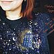 Order Custom Cosmos T-shirts. Tardis Doctor Who T-Shirt Painting. nataliadenimart. Livemaster. . T-shirts Фото №3