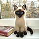 Заказать Портретная кошка Сима, котик, котёнок, кот – миниатюра из шерсти / Cat. Шерстяной Зоопарк Наталья Львова. Ярмарка Мастеров. . Войлочная игрушка Фото №3