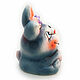 Ceramic figurine 'Rabbit Krosh'. Figurine. aboka. My Livemaster. Фото №4