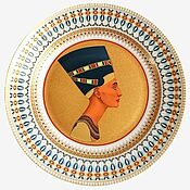 Винтаж handmade. Livemaster - original item Porcelain decorative plate, Nefertiti, Germany.. Handmade.