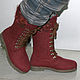 Women's felted boots with fur trim. Boots. MMwool (marinamol). My Livemaster. Фото №6