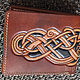 Кошелек bi-fold из кожи с тиснением кельтского дракона. Avancorpo. Кошельки. EsplyEd Leather workshop. Интернет-магазин Ярмарка Мастеров.  Фото №2