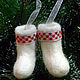 White mini boots. Christmas gifts. snezhana-snezhina (snezhanap). My Livemaster. Фото №5
