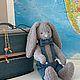 Плюшевый кролик. Мягкие игрушки. Анна Яворская (DollToy). Ярмарка Мастеров.  Фото №4