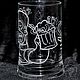 Order Homer Simpson. Beer mug. ArtGraving. Livemaster. . Wine Glasses Фото №3