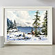 Order Painting watercolor ' Winter in the mountains '. Senchilova Evgenia. Livemaster. . Pictures Фото №3