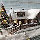 Заказать Шкатулка с миниатюрой "Дом деда Мороза". Dom-v-miniature. Ярмарка Мастеров. . Новогодние композиции Фото №3