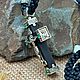 Крест с зелёными камнями. Крестик. MisMi jewelry. Ярмарка Мастеров.  Фото №5