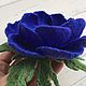 Order Brooch made of wool felt Blue anemone. florawool (florawool). Livemaster. . Brooches Фото №3