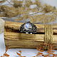 Оригинальное серебряное кольцо с лунным камнем "Тайга". Перстень. Chakruna. Интернет-магазин Ярмарка Мастеров.  Фото №2
