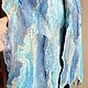Scarf-stole felted silk double-sided Silver ice, Scarves, Moscow,  Фото №1