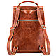 Womens leather backpack 'Assol' (red antique). Backpacks. Russian leather Guild. Online shopping on My Livemaster.  Фото №2